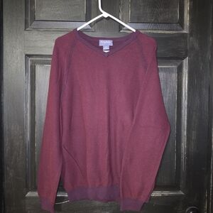 Tommy Bahama Men's V-Neck Sweater — Wine (Reversible)